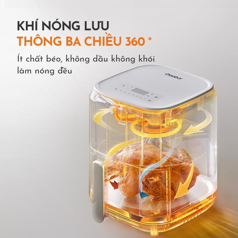 Nồi chiên không dầu GAABOR GA-E45A dung tích 4.5L - Thép không gỉ - Giá rẻ - Hàng chính hãng