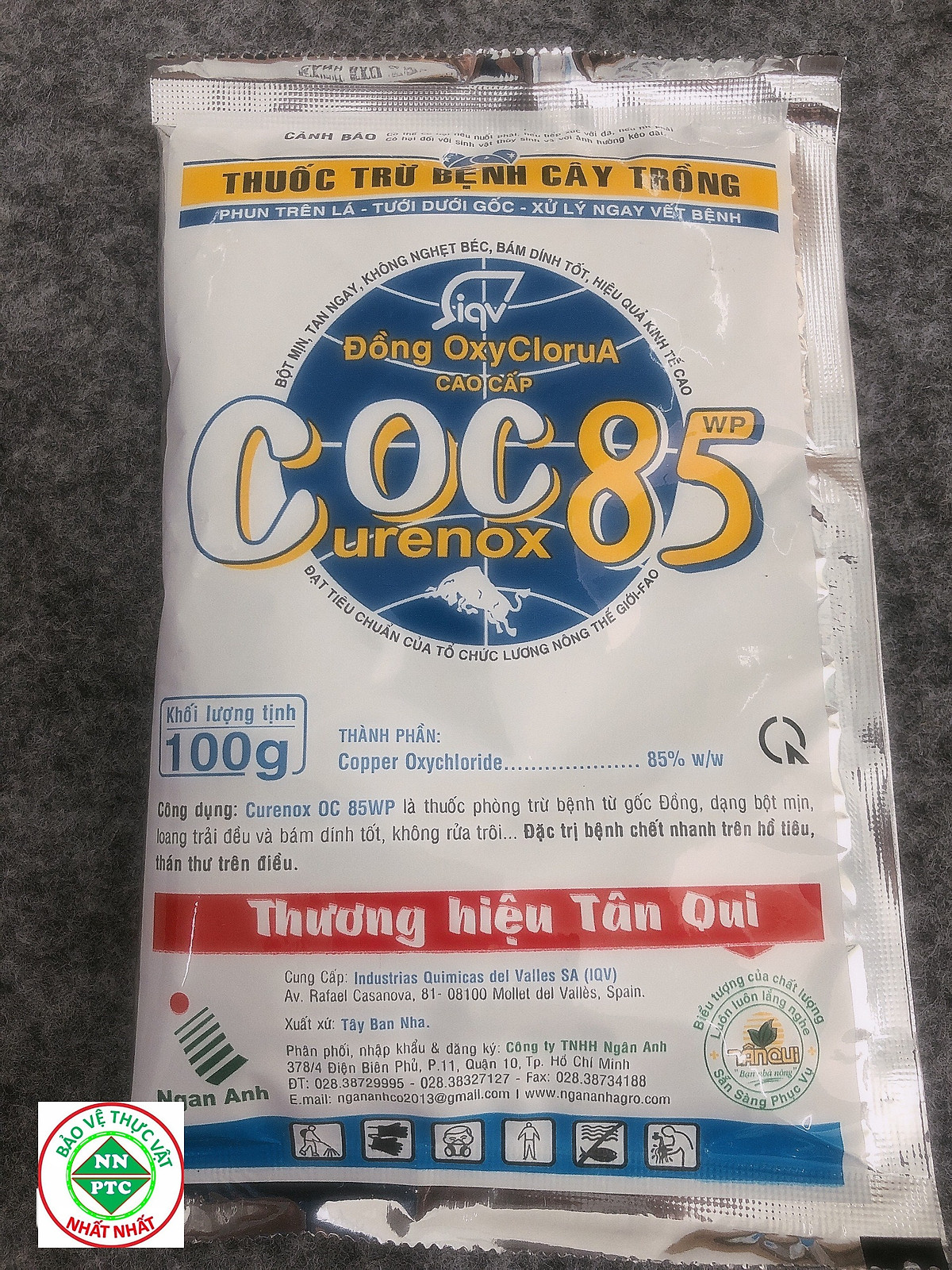 Thuốc phòng nấm bệnh Coc 85 100g trừ thán thư nấm bệnh COC85