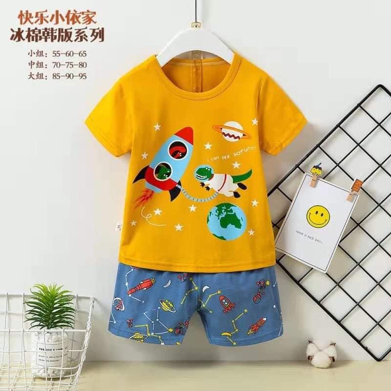 Bộ cotton xuất hàn cho bé gái từ 7-25kg
