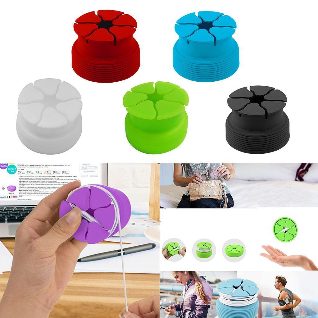Silicone Mini Holder Storage Winder Case Stretch Earphone Wrap