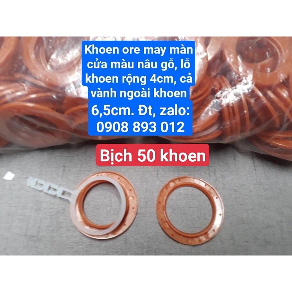 Khoen Ore May Màn Cửa Màu Nâu Gỗ