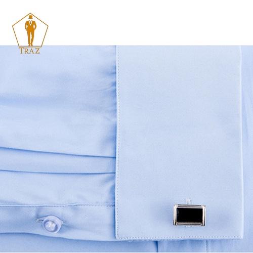 Áo sơ mi TRAZ măng séc nam, cufflink cao cấp chống nhăn thấm hút mồ hôi