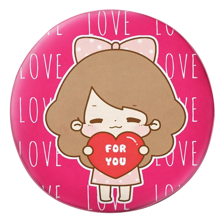 Gối tròn Cô bé Love for you - GOCP042