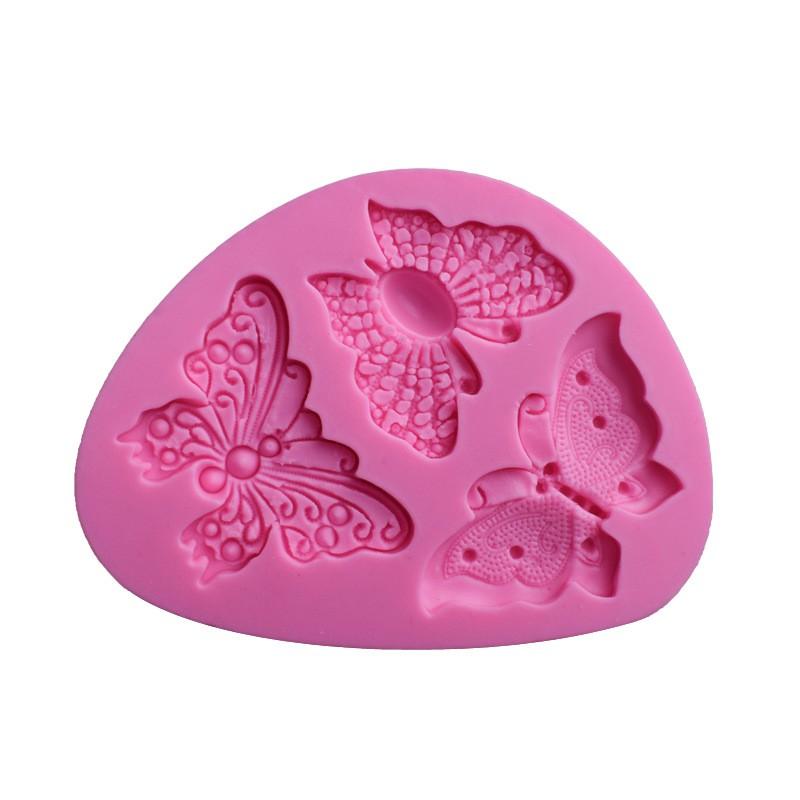 Khuôn silicon 3D 3 bướm to