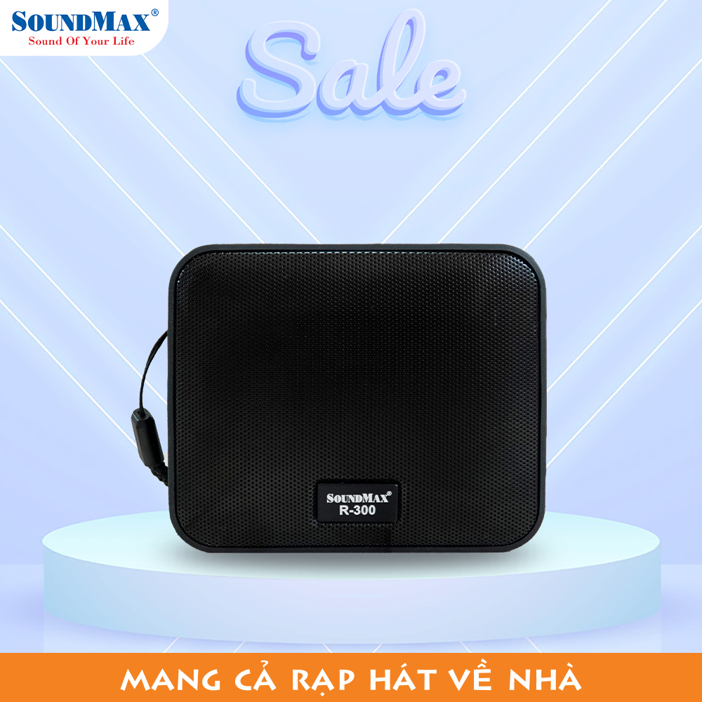 [Hàng Chính Hãng] Loa di động chống nước SoundMax R-300/1.0 | Loa Bluetooth SoundMax R300 - Hàng chính hãng