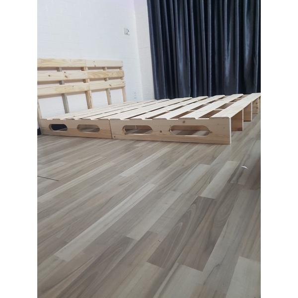 GIƯỜNG PALLET CHÂN CAO 20CM CÓ ĐẦU GIƯỜNG GIÁ RẺ