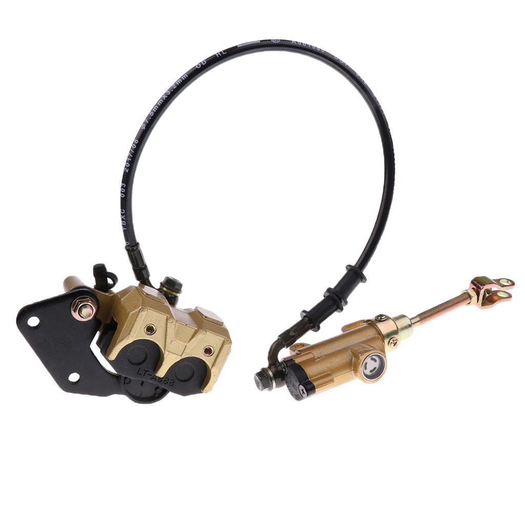 Motorcycle Rear Hydraulic Brake Assembly Cylinder Caliper for 110cc Dirt Bike