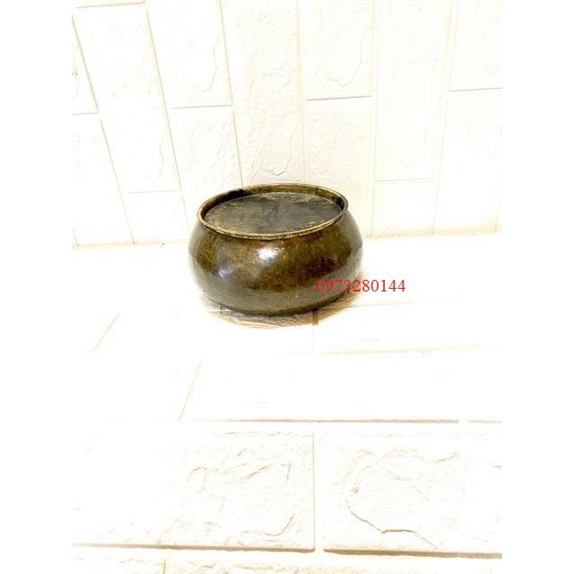 Cơi đựng trầu đồng đường kính 16cm chất liệu bằng đồng nguyên chất