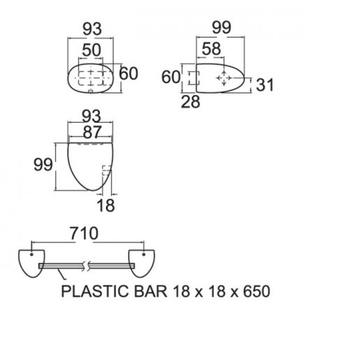 Thanh vắt khăn American Standard Sasso VF-9485