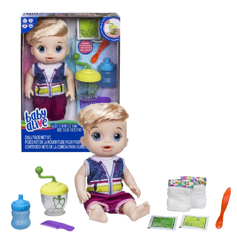 Bộ đồ chơi búp bê bé cưng ăn dặm Peter Baby Alive