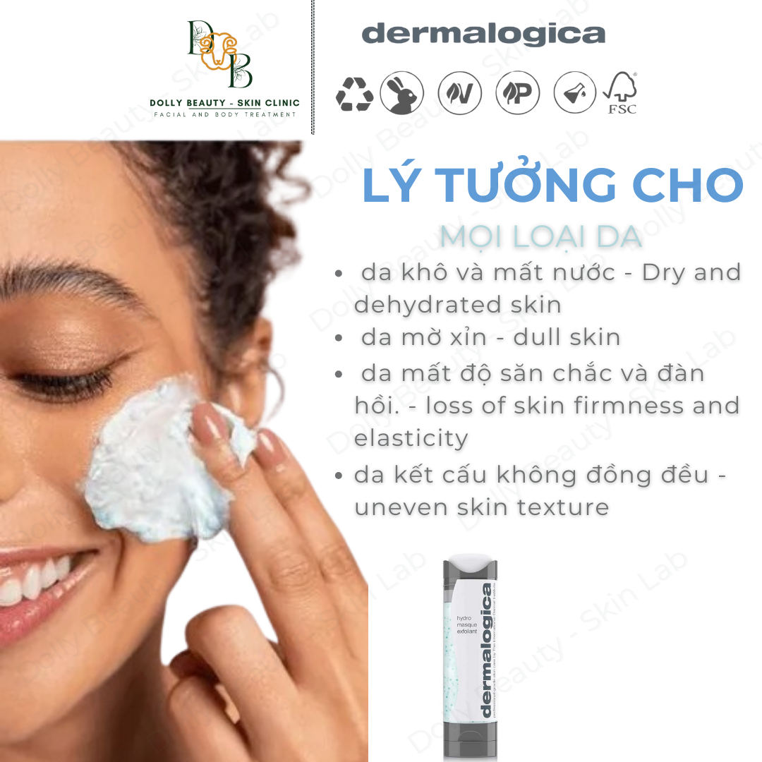 Mặt nạ tẩy da chết cấp ẩm HYDRO MASQUE EXFOLIANT của Dermalogica - Dolly Beauty