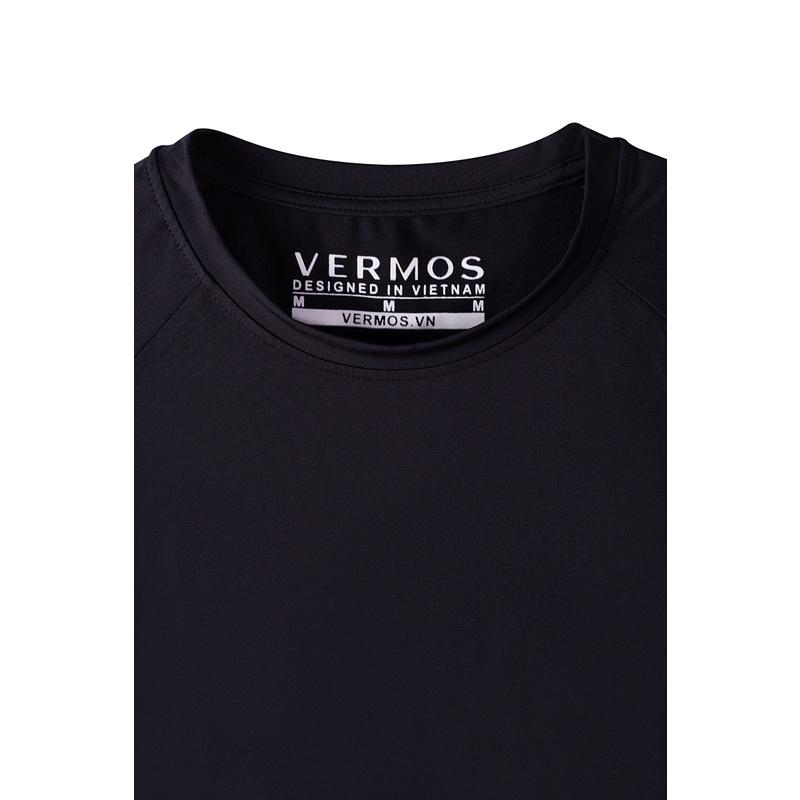 Áo Thun Thể Thao Nam,Áo Tập Gym Nam VERMOS V2 Đen