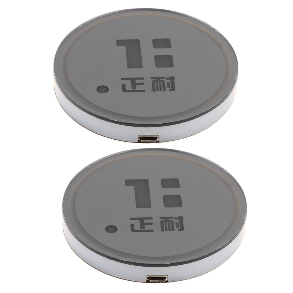 2 Pieces Car Cup Holder Multicolor Led  Mat Interior