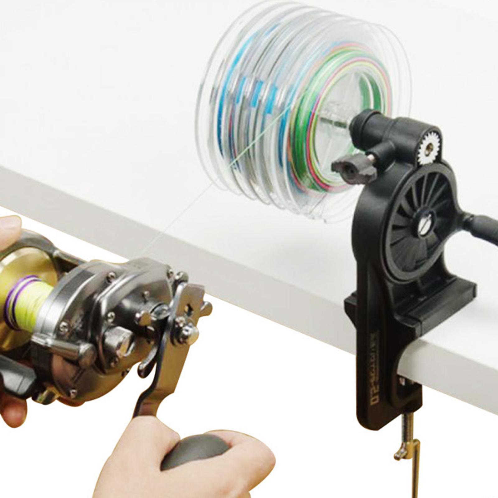 Fishing Reel Line Spooler Winder Spooling Station with Unwinding Function