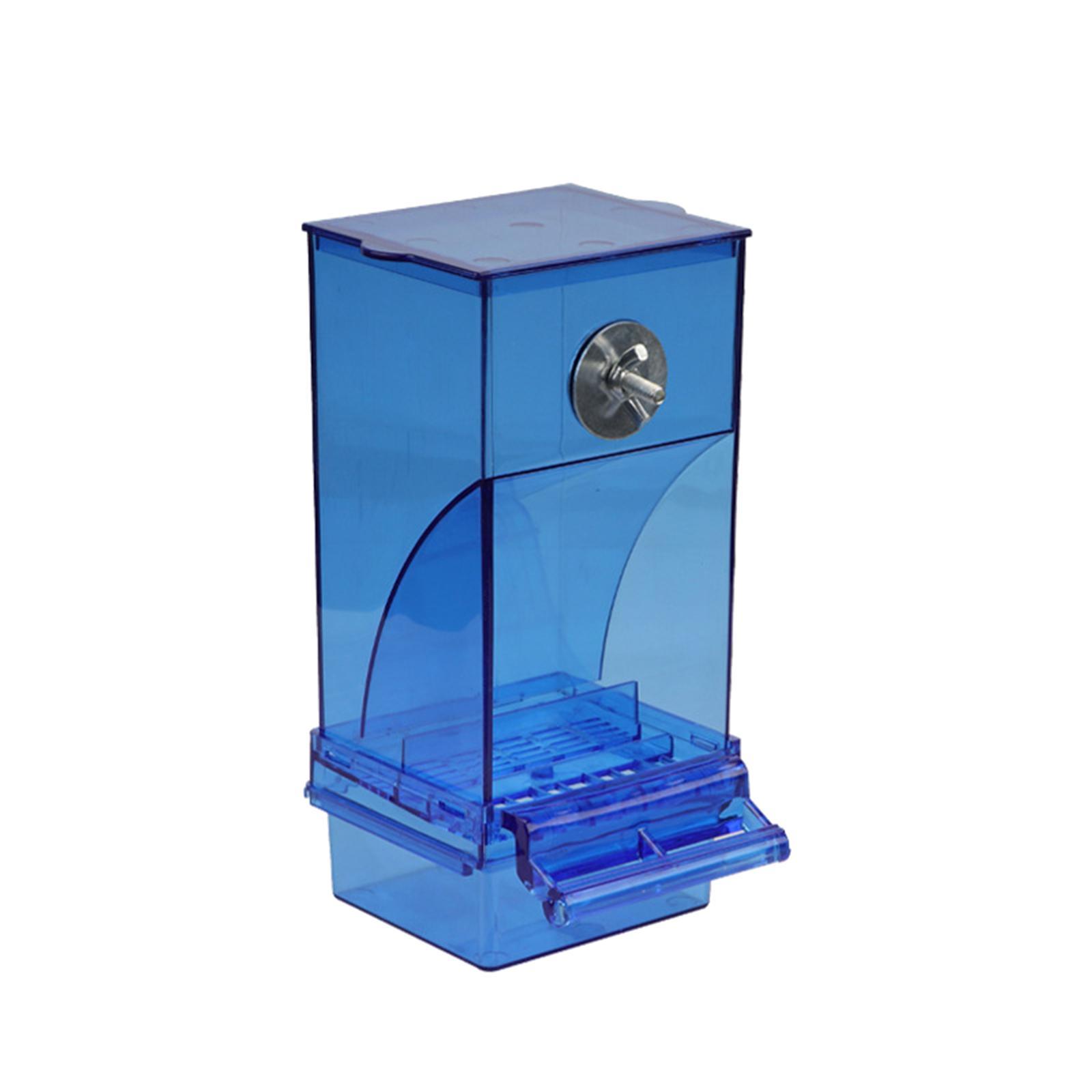 Seed Feeding Automatic Container Box Parrot Feeder Pet Bird Cage Food Feeder