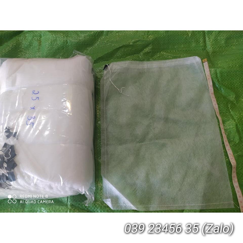 100 CÁI TÚI BAO, BỌC TRÁI NHO CHẤT LIỆU VẢI TỐT KÍCH THƯỚC 25*35