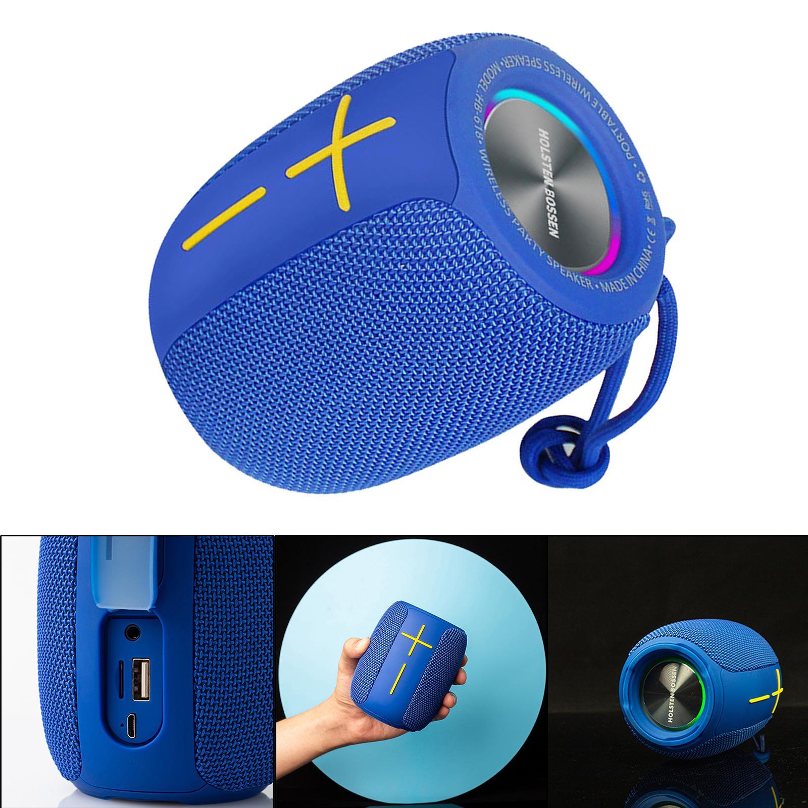 Portable Speaker Bluetooth  Sound Rich Bass  TF Card Blue