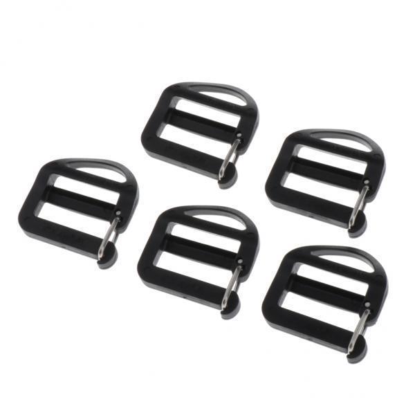 3-4pack 5 Pieces Plastic Webbing Buckle for 20mm Strap Outdoor Backpack
