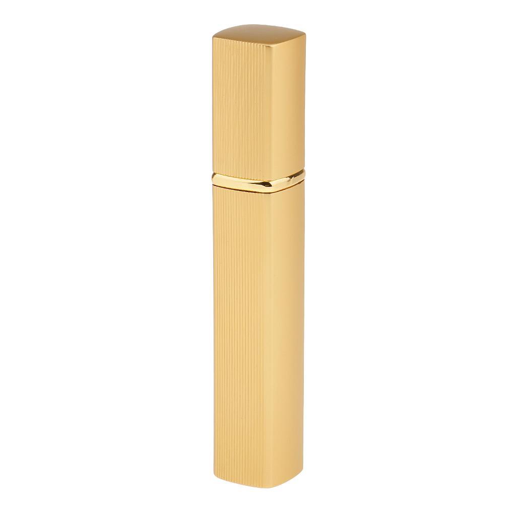 Gold Travel Size Refillable Empty Perfume Atomizer Spray Bottles 12ml 2pcs