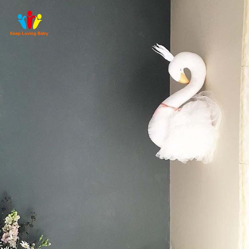 Thiên nga bé gối Trẻ Em phòng ngủ trang trí Kid Plush đồ chơi trẻ sơ sinh bé gái ngủ gối món quà sinh nhật
