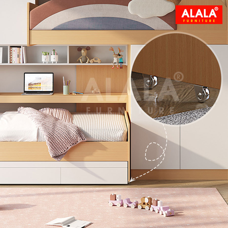 Giường tầng ALALA151 đa năng/ Miễn phí vận chuyển và lắp đặt/ Đổi trả 30 ngày/ Sản phẩm được bảo hành 5 năm từ thương hiệu ALALA/ Chịu lực 700kg