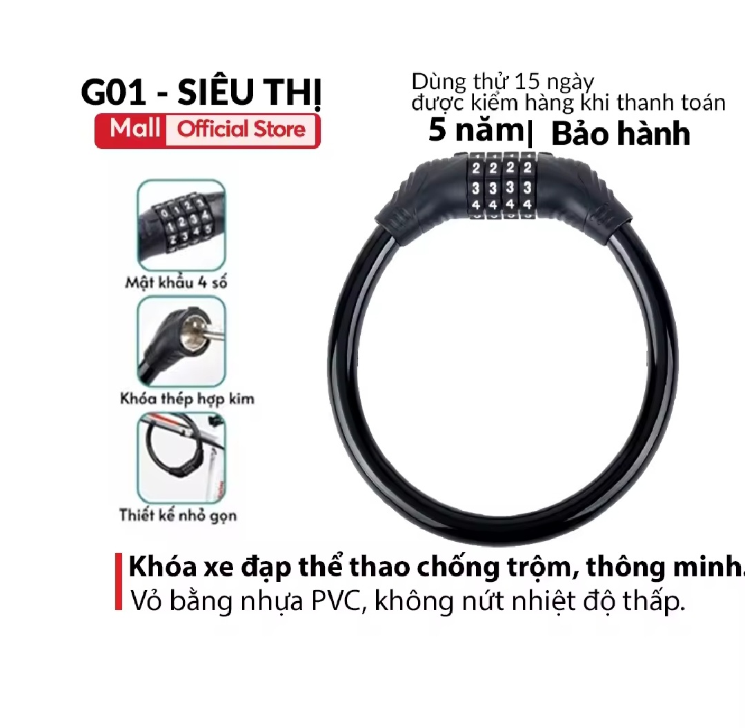 BỘ KHÓA DÂY KHÓA SỐ MẬT KHẨU AN TOÀN CHO MỌI NGƯỜI