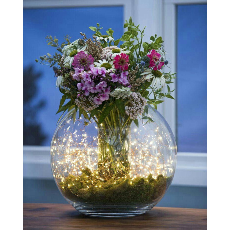 Dây Đèn Led Trang Trí Đom Đóm Dùng PIN Fairylight, Ánh Sáng Vàng