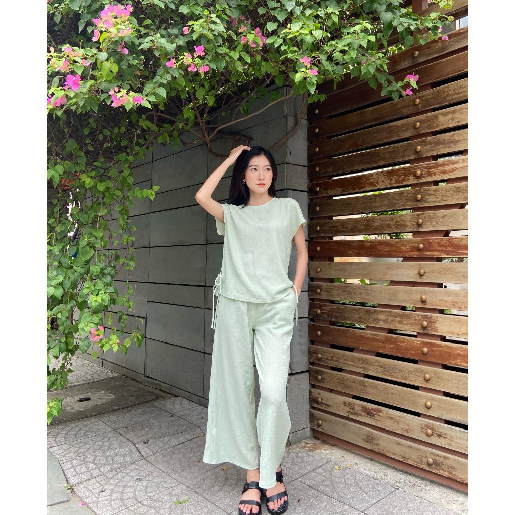 Bộ set quần lửng Xanh Ngọc - Lovadova 22O7C001