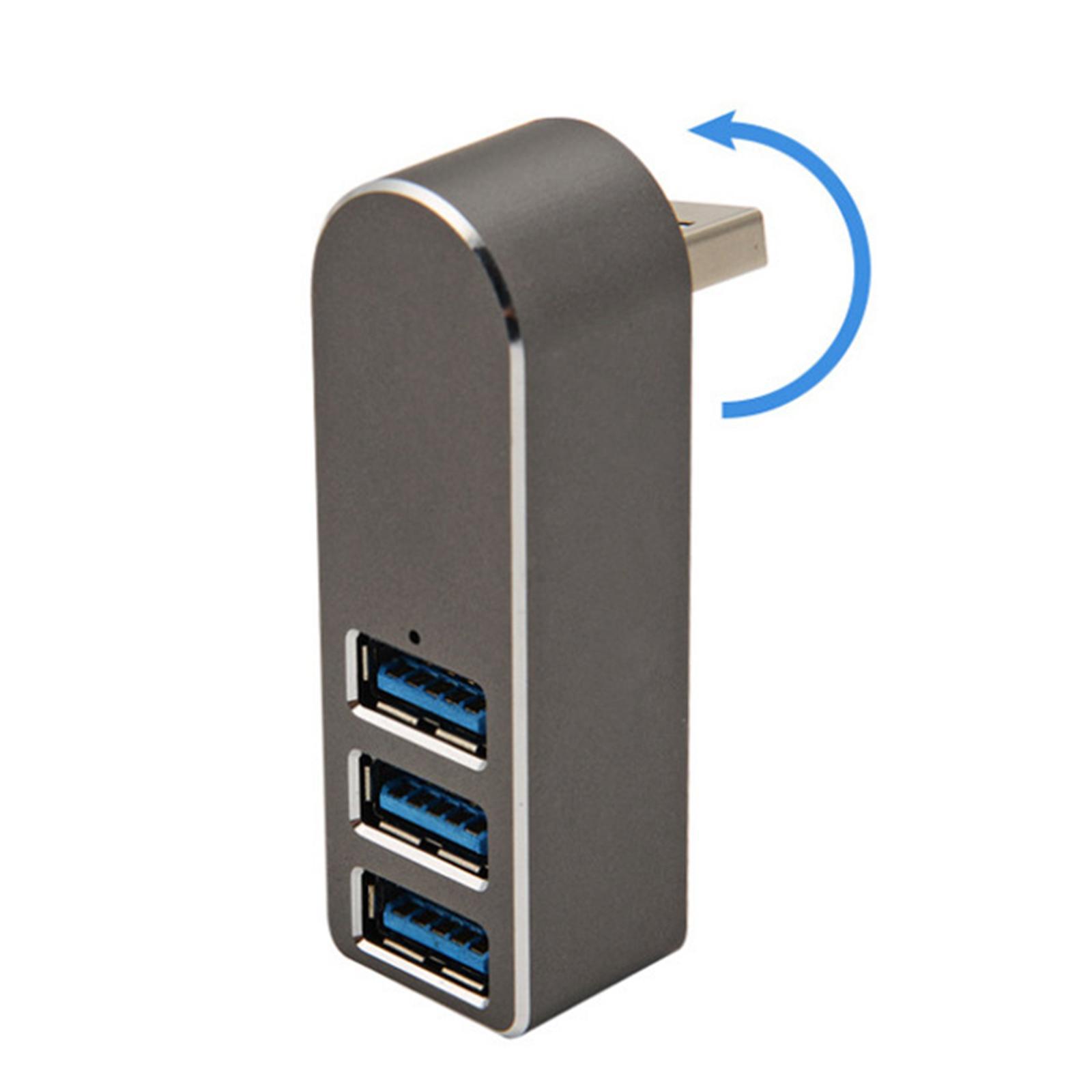 3 Port USB 3.0 Hub 270 Degree Rotatable USB Docking Station for Phones Keyboard Digital Camera