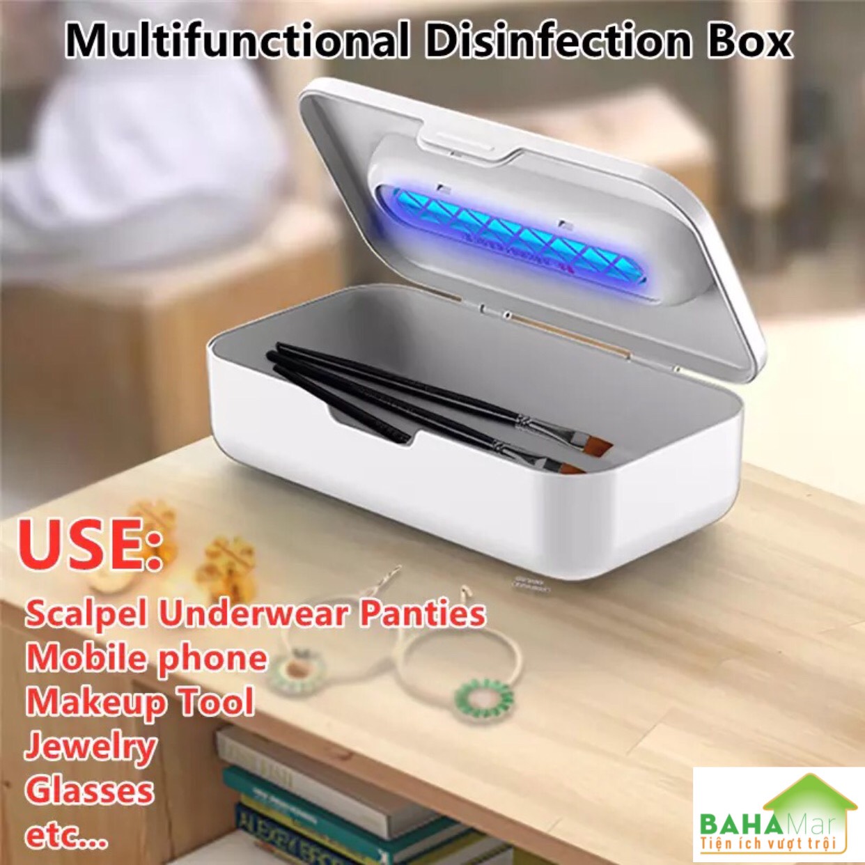 HỘP THANH LỌC KHỬ KHUẨN ĐỒ DÙNG, ĐỒ CHƠI, ĐỒ LÓT BẰNG ĐÈN OZONE VÀ TIA UV "BAHAMAR" có hai chức năng tinh lọc tia cực tím và ozone, thanh lọc khả năng mạnh hơn, cho bạn bảo vệ kép.