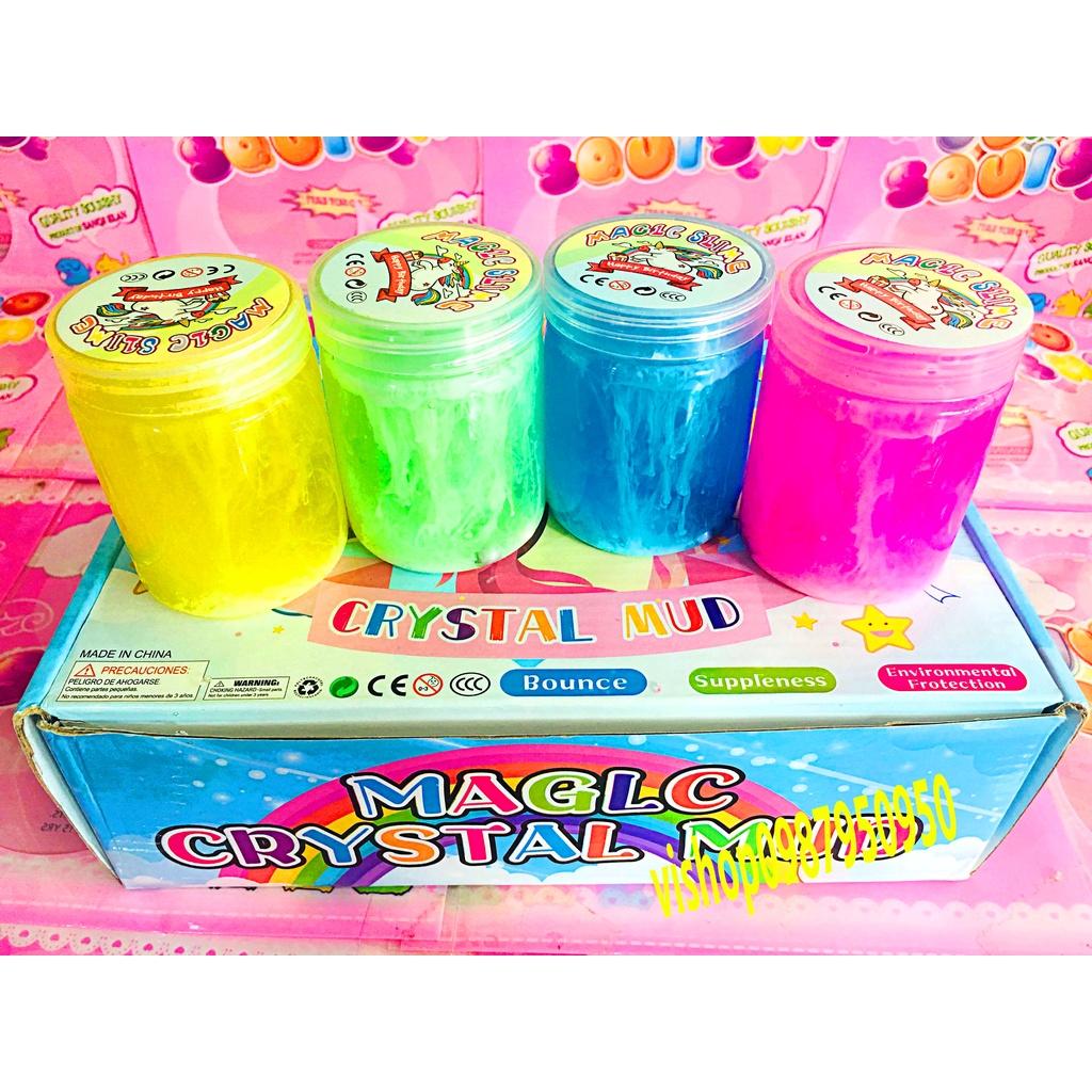 SLIME HÌNH TRỤ LỌ NHŨ THẠCH HANG ĐỘNG PHỐI MÀU Slam thiết kế độc đáo ấn tượng