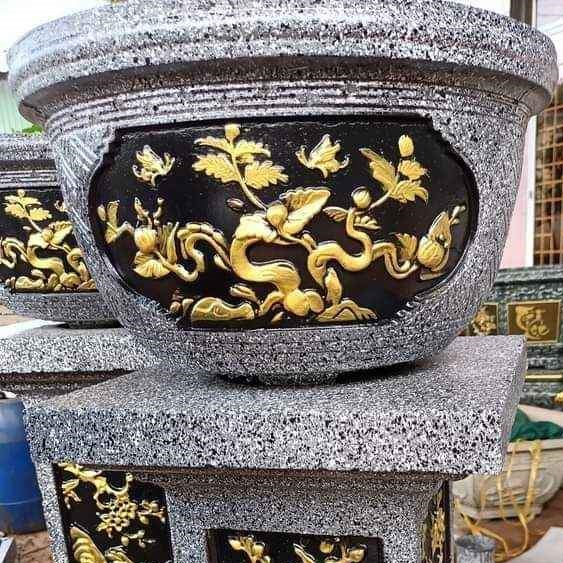 Khuôn đúc chậu cảnh tròn 40 khuôn có lòng trong dễ dàng sử dụng không cần kỹ thuật