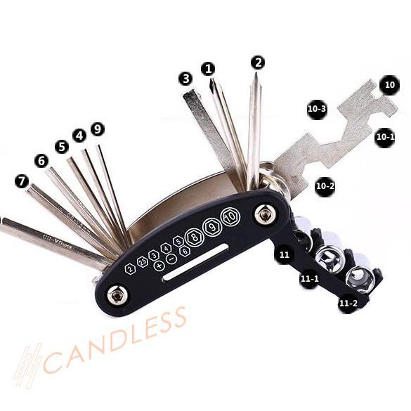 Bộ Dụng Cụ Sửa Xe Đạp Đa Năng 15 Trong 1