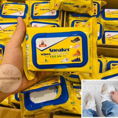 Khăn tẩm nước lau giày siêu tốc, siêu sạch, diệt khuẩn