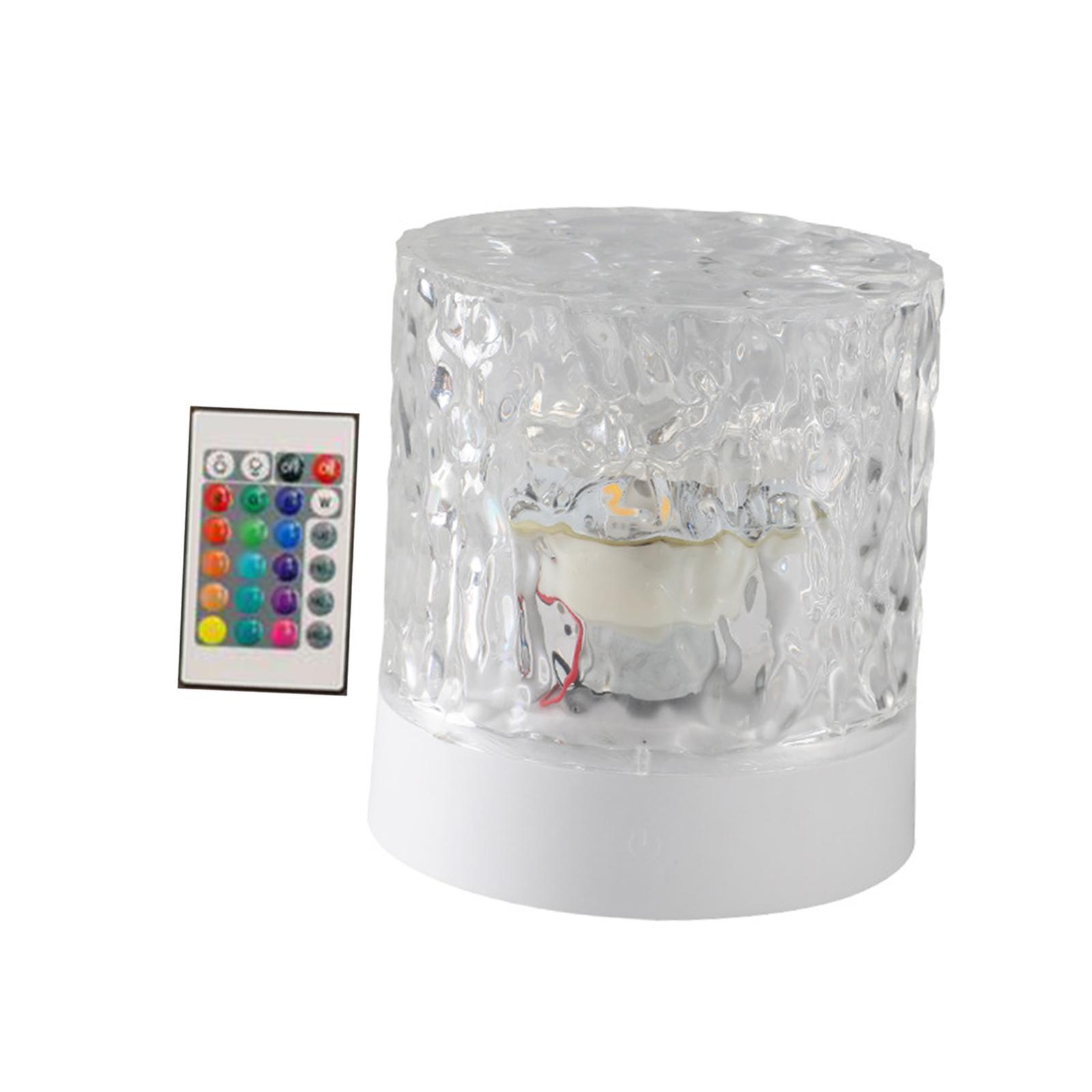 Dynamic Rotating Water Night Light, Atmosphere Lamp Night Light Romantic 16 Color with Remote for Bar Party