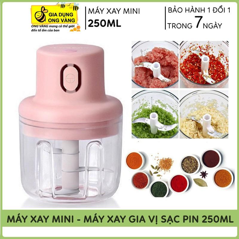 ️Rẻ Vô Địch️ Máy Xay Mini Sạc Điện Cầm Tay, Xay Thịt, Xay Đồ Ăn Dặm Cho Bé, Gia Vị, Tỏi, Ớt Siêu Tiện Dụng Cho Bạn