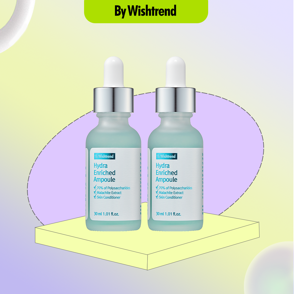 Combo 2 By Wishtrend tinh chất Hydra Enriched Ampoule 30ml