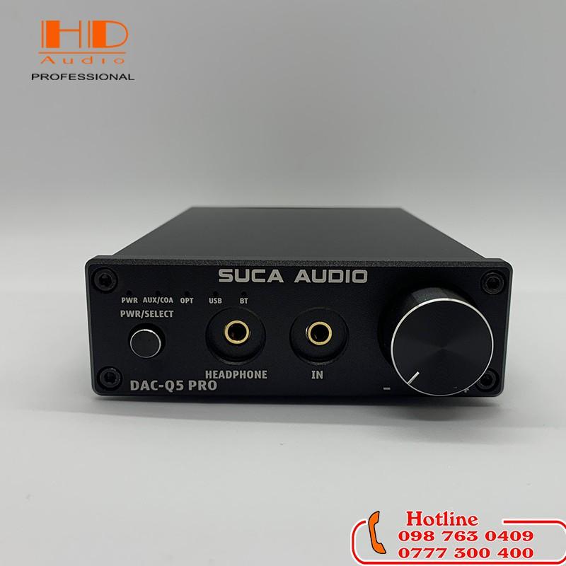 Giải Mã DAC Q5pro SUCA AUDIO - Kết Nối Bluetooth 5.0, Cổng Quang, USB/PC Hàng Chính Hãng