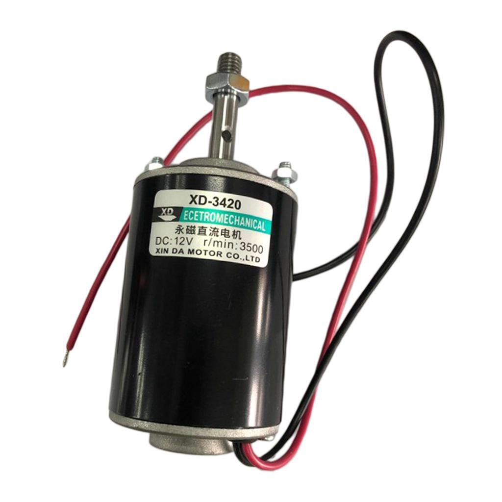 DC 12V 30W 3500RPM High Speed Reversible Permanent  Electric DIY Motor