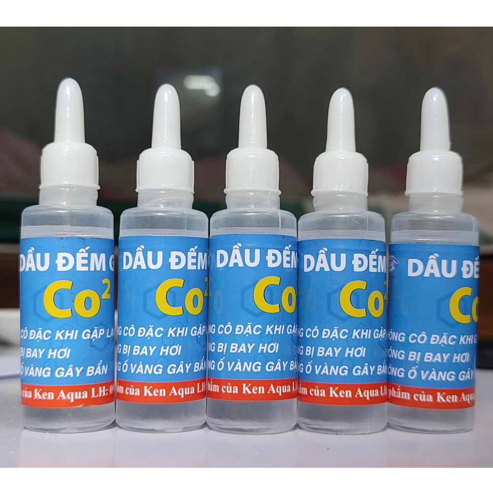 Dầu đếm giọt CO2 lạnh không đông, không ố vàng, bay hơi, bẩn ... dùng cho CO2 Mufan thủy sinh hồ cá 20ML