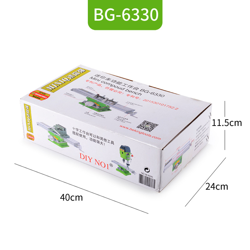 Ê tô bàn trượt 2 chiều XY MiniQ Bg-6330  Nhôm nguyên khối - Chính xác tuyệt đối