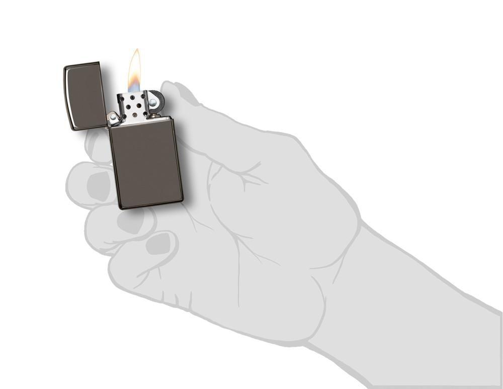 Bật Lửa Zippo Black Ice (Dark Chrome) Slim 20492