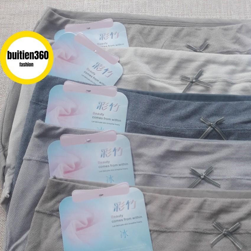 Quần lót nữ cạp cao muối tiêu 528 chất đẹp big size 3XL co dãn cực tốt from to cho người béo mập 60kg-70kg 80kg -90kg