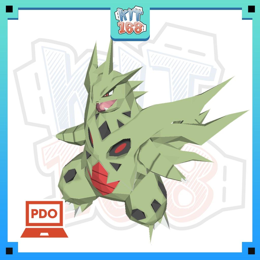 Mô hình giấy Pokemon Mega Tyranitar