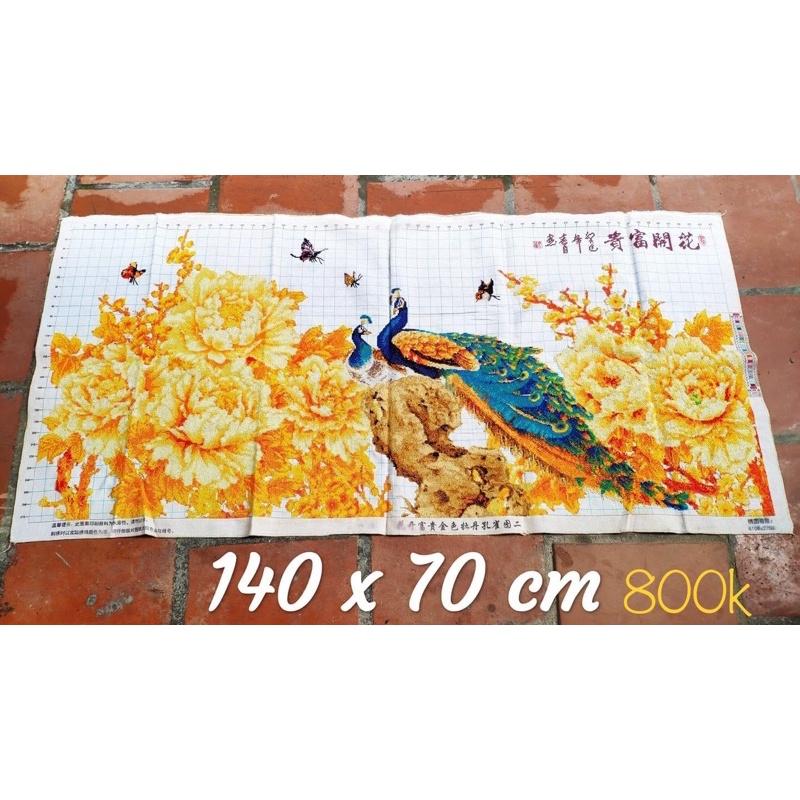 Tranh Thêu Chữ Thập Mẫu Công Phu Thê Viên Mãn Gia Hoà Vạn Sự Hưng 31