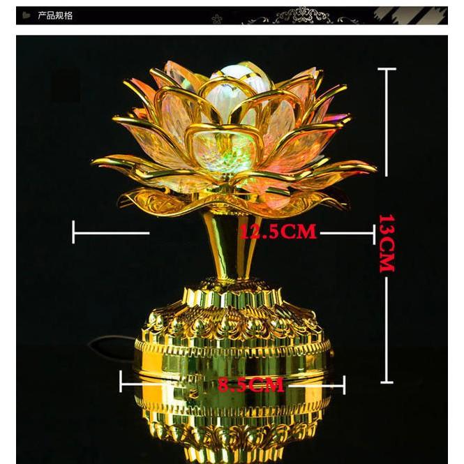 Đèn bàn thờ LED Hoa sen đa năng xài pin / điện_video