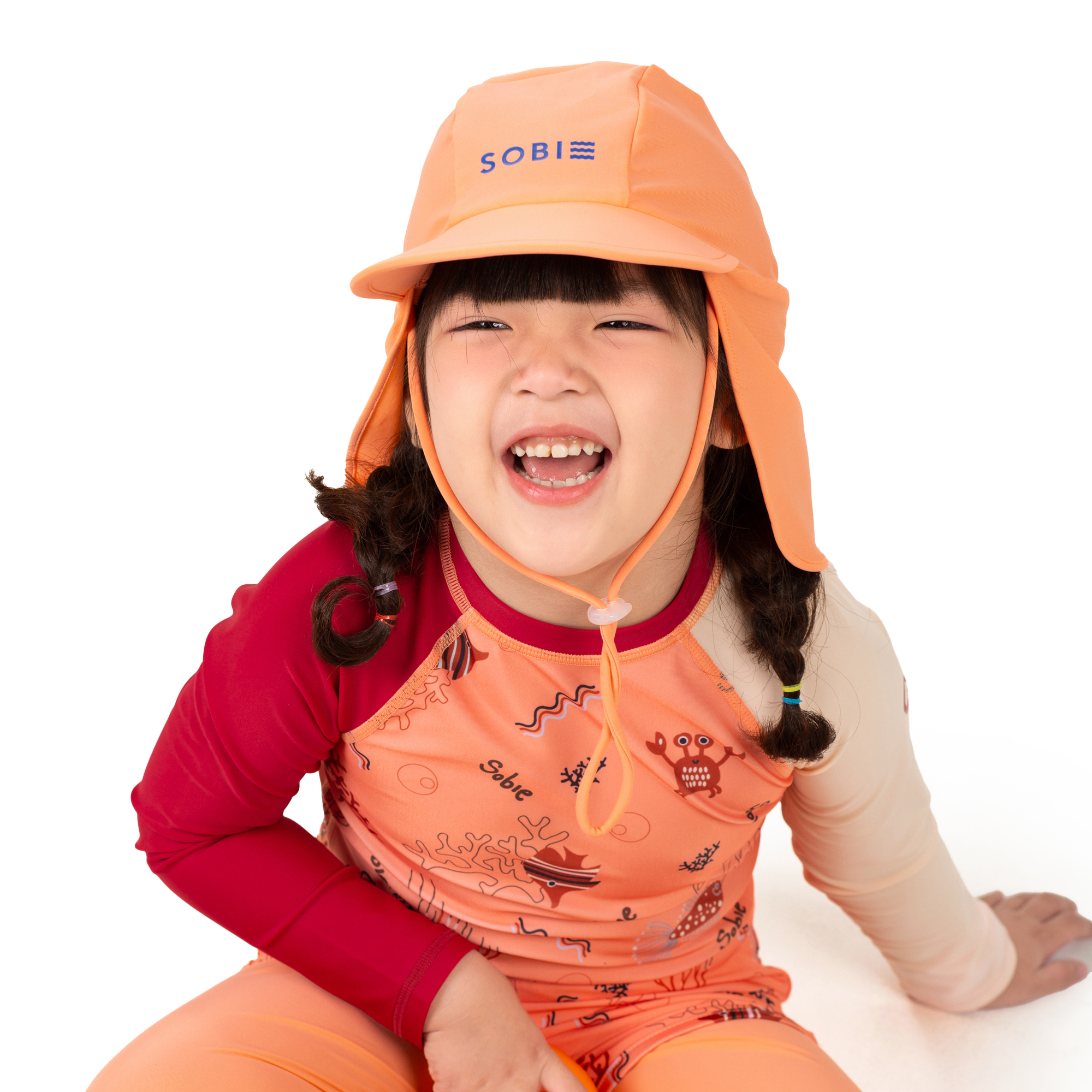 Nón chống nắng trẻ em Orange Sunset SOBIE