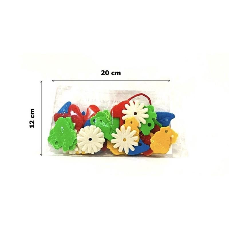 Bộ đồ chơi xâu hoa lá và con vậtnấm đồ chơi mầm non thông tư 02