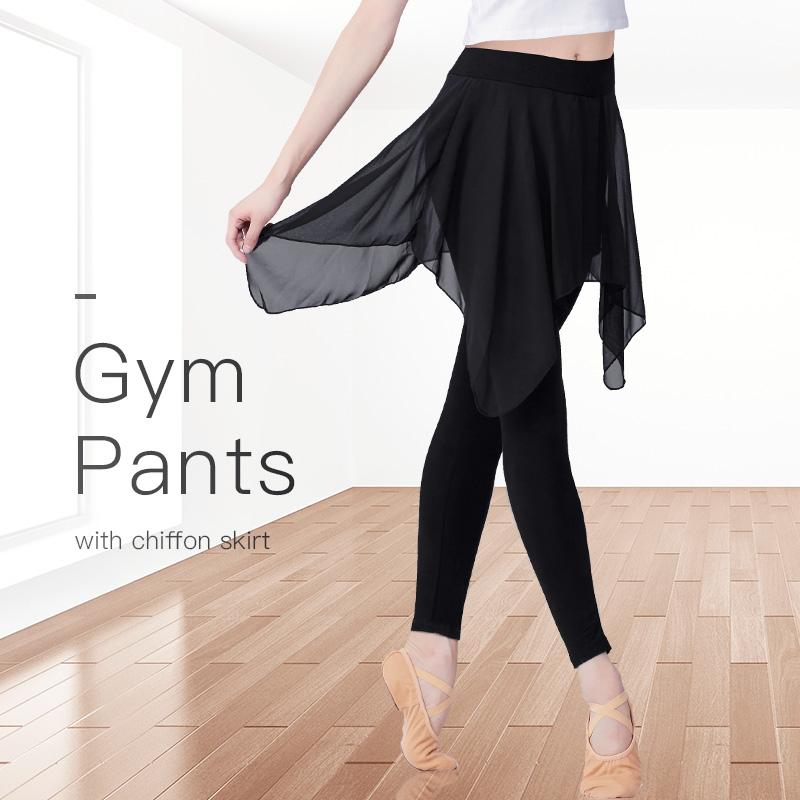 Quần Nữ Huấn Luyện Tập Thể Thao, Yoga, Quần Legging Nữ Nhảy Quần Bé Gái Mồ Hôi Quần Váy Voan