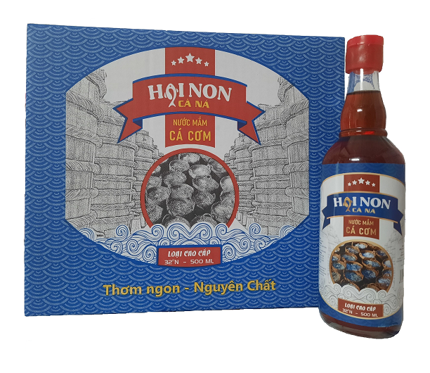 Nước Mắm Hai Non Cà Ná Thùng 8 Chai Thủy Tinh 500ml, 32/35 Độ Đạm